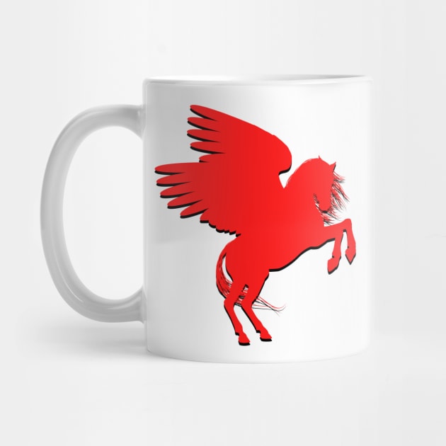 Red Pegasus by Fantastic Store